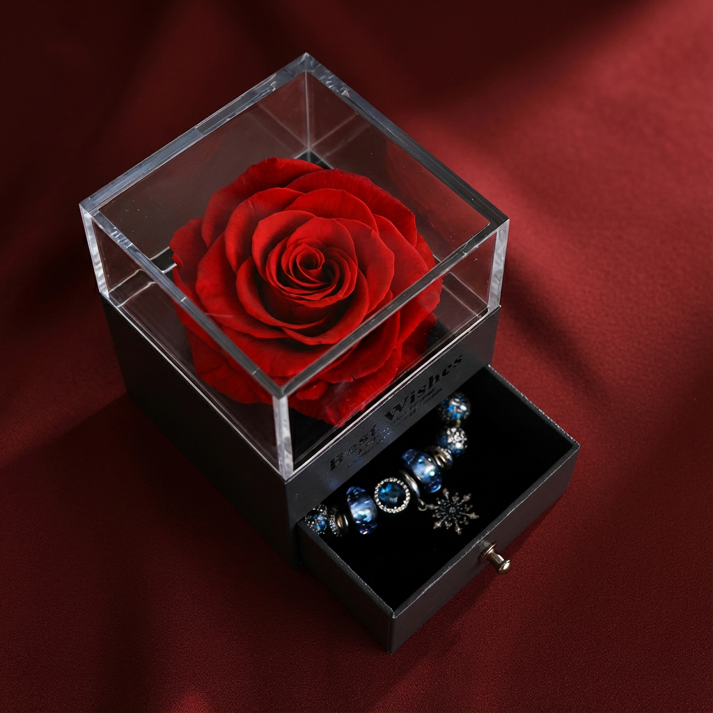 Eternal Rose Jewelry Box