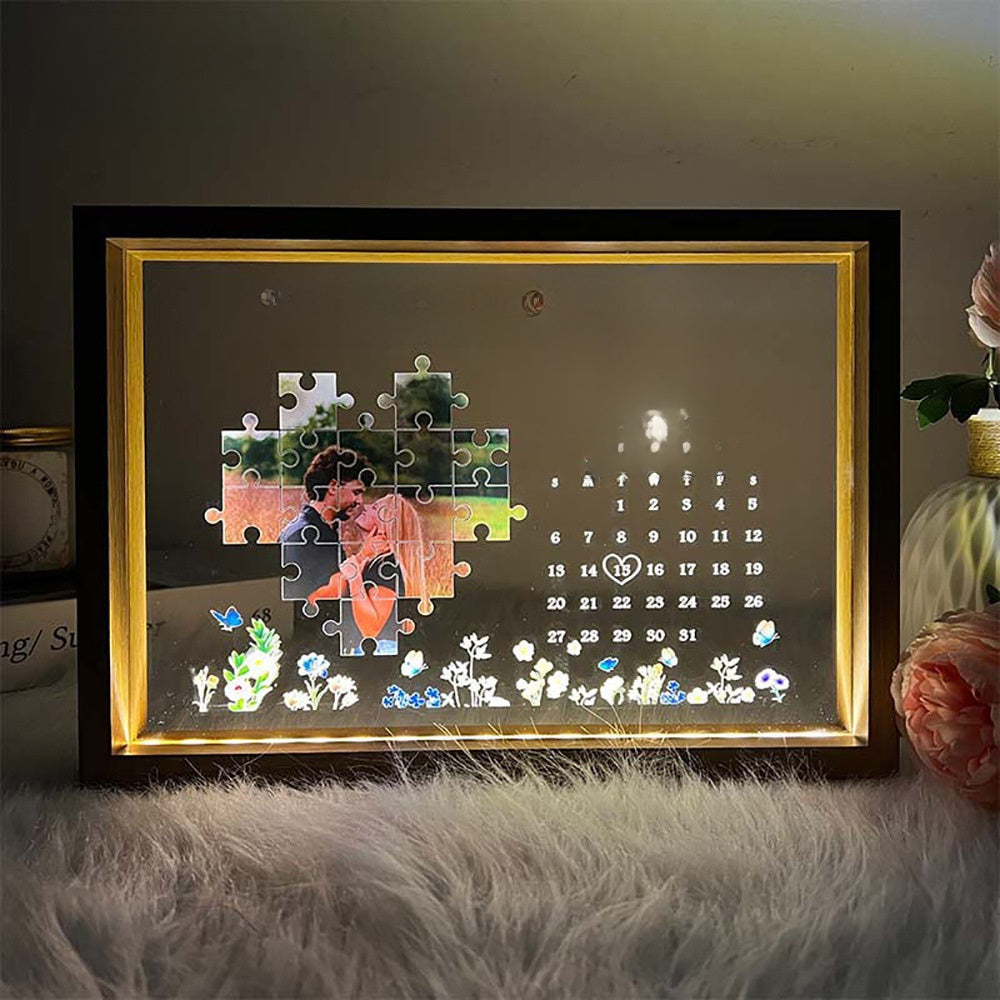 Customizable LED photo frame